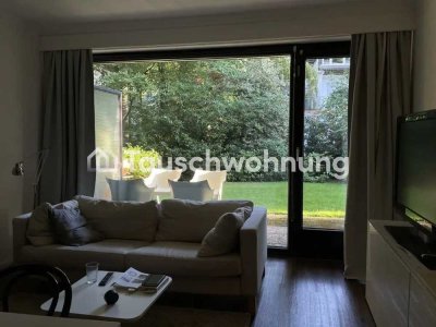 Tauschwohnung: Einzimmerwhg. mit Garten in Hamburg Othmarschen