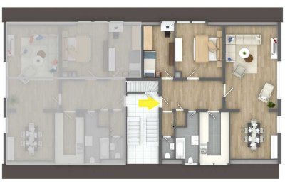 Renovierungsbedürftige DG-Wohnung- provisionsfrei - Badmodernisierung durch Verkäufer!