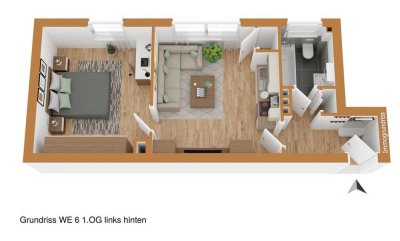 Schöne und gepflegte 2-Raum-Wohnung in Castrop-Rauxel