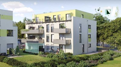 Bezugsfertige Wohnung mit Terrasse und Gartenanteil