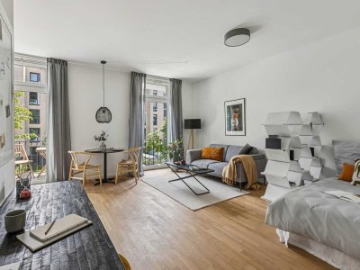 Work-Life-Balance – Stylish studio in a thriving city quarter