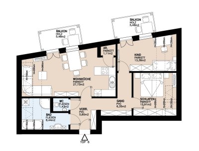 Neubauwohnung mit Balkon