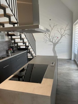 Neuwertige Wohnung mit zwei Zimmern sowie Balkon und Einbauküche in Maselheim