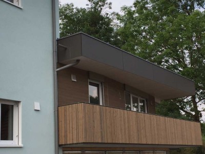 Exklusive, neuwertige 2-Zimmer-EG-Wohnung mit Balkon und Einbauküche in Weissach (Flacht)
