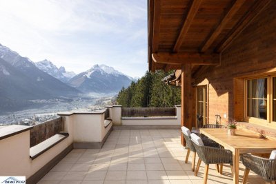 Wunderschöne, möblierte Zweizimmerwohnung mit Traumterrasse in Telfes im Stubaital zu vermieten