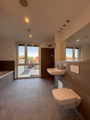* Auf 2 Etagen * 4 Zimmer * Wohnung * A+ * NEUBAU * am Auenwald * Balkon * TG *