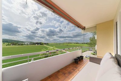 Goldrichtig ! Stadtwohnung mit Blick über Felder und Wiesen