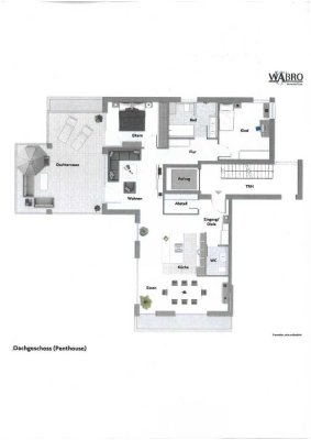 -In MV-Vorbereitung-* Schick Wohnen im DG-Penthouse-Stil!* Sonnige Westterrasse u. Aufzug!
