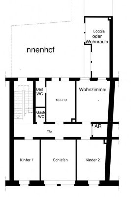 Erstbezug nach Komplettsanierung 155 qm Altbaucharme in Top-Innenstadtlage!