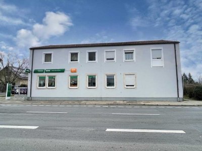 Wohn- und Gewerbeobjekt Gesamtgewerbefläche ca. 1.531m²
und Baugenehmigung für Neubau 180 qm zu v