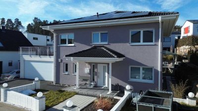 Provisionsfrei! Großzügiges Einfamilienhaus mit Doppelgarage & großen Garten im Neubaugebiet