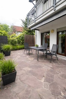 2 Zimmer - Terrassenwohnung mit eigenem Eingang und Tiefgaragenstellplatz