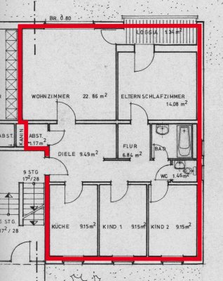 Bewerbungsstopp - Aachen Lichtenbusch, helle, sanierte Wohnung 4ZKDB Balkon 88,7 m²