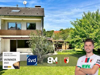 Ihr Familienparadies – Doppelhaushälfte mit 149 m² und tollem Garten bei Diedorf / Biburg