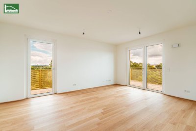 Gratulation - Ihre 4.Zimmer mit perfekter Raumaufteilung und Balkon - atemberaubenden Fernblick ins Grüne mit Geothermie - Provisionsfrei
