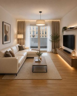 Bezugsfreie, helle 3-Zimmer Wohnung mit barrierefreien Zugang in Karlsruhe-Süd.