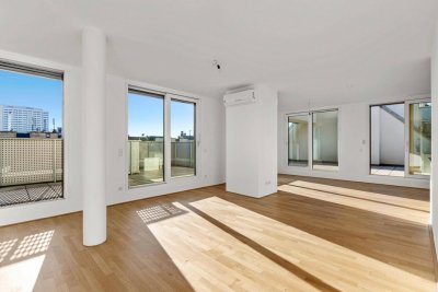 ++ Exklusives ++ Maisonette-Penthouse in Ruhelage - private Dachterrasse, Pool &amp; Weitblick