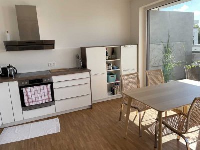 Exklusive, ruhige 2 Zimmerwohnung mit Dachterrasse
