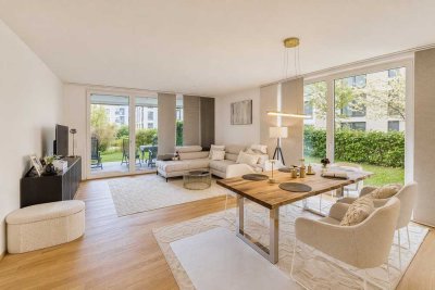 Exklusive Terrassenwohnung in Offenbach – 3 Zimmer, Gartenanteil & Tiefgarage