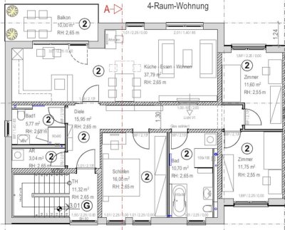 Wohneinheit 2 / 4-Raum Wohnung zu verkaufen