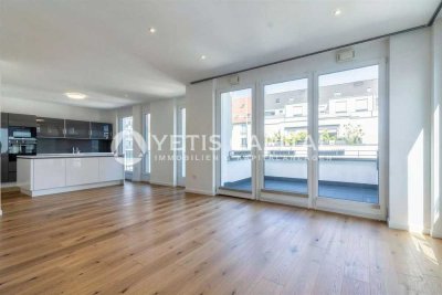 SELTENE NEUBAU PENTHOUSE IN NEUEHRENFELD MIT GROßER DACHTERRASSE + TIEFGARAGE + AUFZUG UND GÄSTE-WC