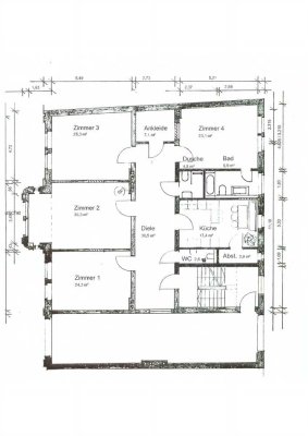 Rarität-Repräsentative 4,5-Zimmer Wohnung mit Garage Zentrum-Kulmbach