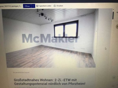 Exklusive 2-Zimmer-Souterrain-Wohnung mit gehobener Innenausstattung in Ispringen