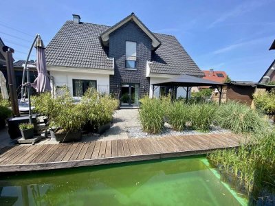 Natürlich wohnen, stilvoll leben – Ihr Rückzugsort mit Schwimmteich in Velen
