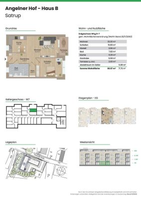 *Moderne 2 Zimmer - Neubauwohnung in Satrup zu vermieten*