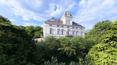 WIENTALBLICK | Herrschaftliche Stilaltbauwohnung mit 4 Zimmern und ca. 4,40m Raumhöhe | Balkon geplant | Parkplätze | sanierungsbedürftig