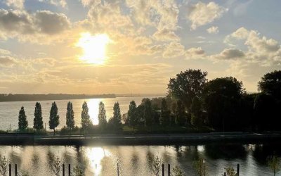 Exklusives Wohnen mit atemberaubenden Blick auf die Elbe am Wedeler Hafen