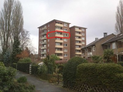 Neuss Gnadental, 3 Zimmer, Südbalkon, ca. 80 qm, in gefragter Wohngegend