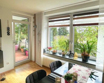 3-Zimmer-Wohnung in zentraler, ruhiger Lage mit Blick ins Grüne