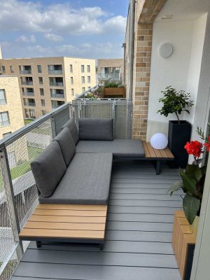 Luxuriöse 3-Zimmer-Wohnung im 4. OG mit Balkon in Graben-Neudorf