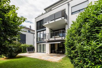 Moderne 4-Zi-EG-Wohnung, barrierefrei, Lift, Hobbyraum, Garten, Stellplätze