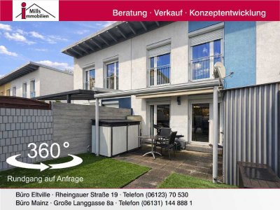 Modernes Niedrigenergiehaus mit sonniger Terrasse und kleinem Garten in ansprechender Wohnlage