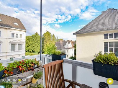 Helle Drei-Zimmerwohnung mit Balkon im 1. Obergeschoss. Solingen Mitte.