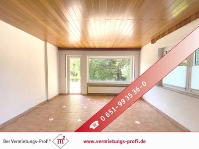 Irrel: Dreizimmerwohnung mit großer Terrasse, Garten, Stellplatz und nur 3 km bis Luxemburg