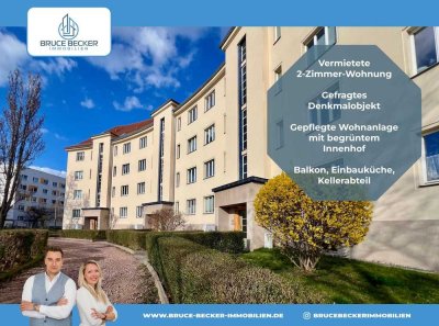 Kapitalanlage in DD-Seidnitz! Vermietete 2-Zimmer-Wohnung im gefragten Denkmalobjekt