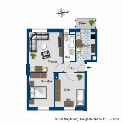 Lust auf Veränderung: ansprechende 3-Zimmer-Wohnung