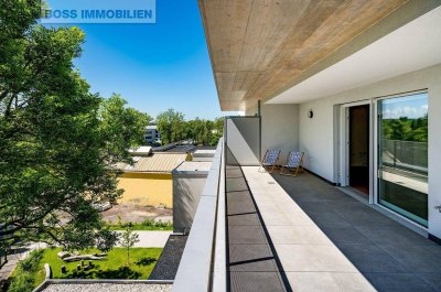 Einzigartiges PENTHOUSE mit grünem Park – 2,80m Raumhöhe im ZENTRUM – Erstbezug