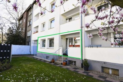 Zentral mit Balkon! Helle 2-Zimmer-Eigentumswohnung und Gartennutzung in Neudorf