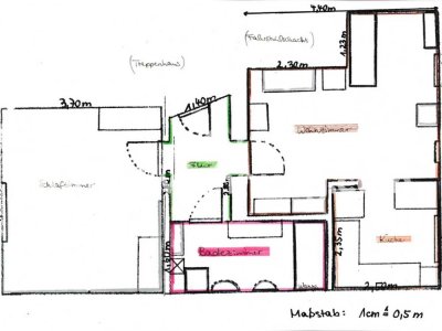 Tauschwohnung: Zwei-Raum-Altbauwohnung in Pieschen-Süd mit Balkon