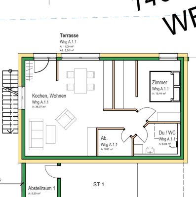 2-Zimmer-Neubauwohnung mit Terrasse im EG - in 79346 Endingen