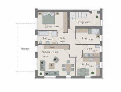 Helle 86 m² Wohnung mit Balkon in Haren Emmeln