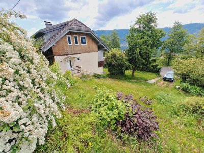 Sanierungsbedürftiges Einfamilienhaus mit Balkon und direktem Blick auf den Ossiacher See - Nähe Sattendorf / Bodensdorf  
