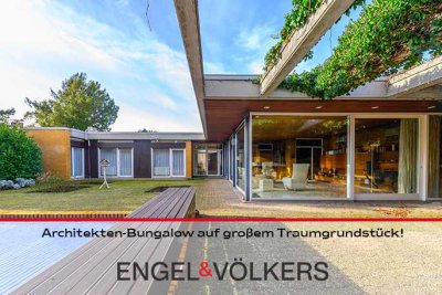 Einzigartiger Architekten-Bungalow auf großem Traumgrundstück!