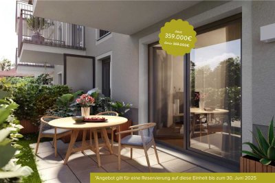 PREISAKTION: 2-Zimmer-Ergeschosswohnung mit Terrasse