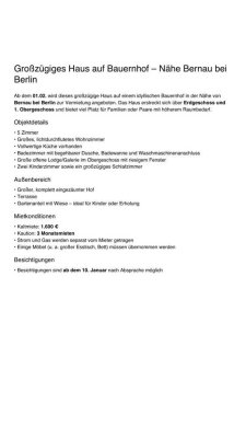 Dorfstraße 15a, 16321 Rüdnitz