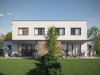 Wohnen mit Lebensqualität - modernes Doppelhaus in Leonding